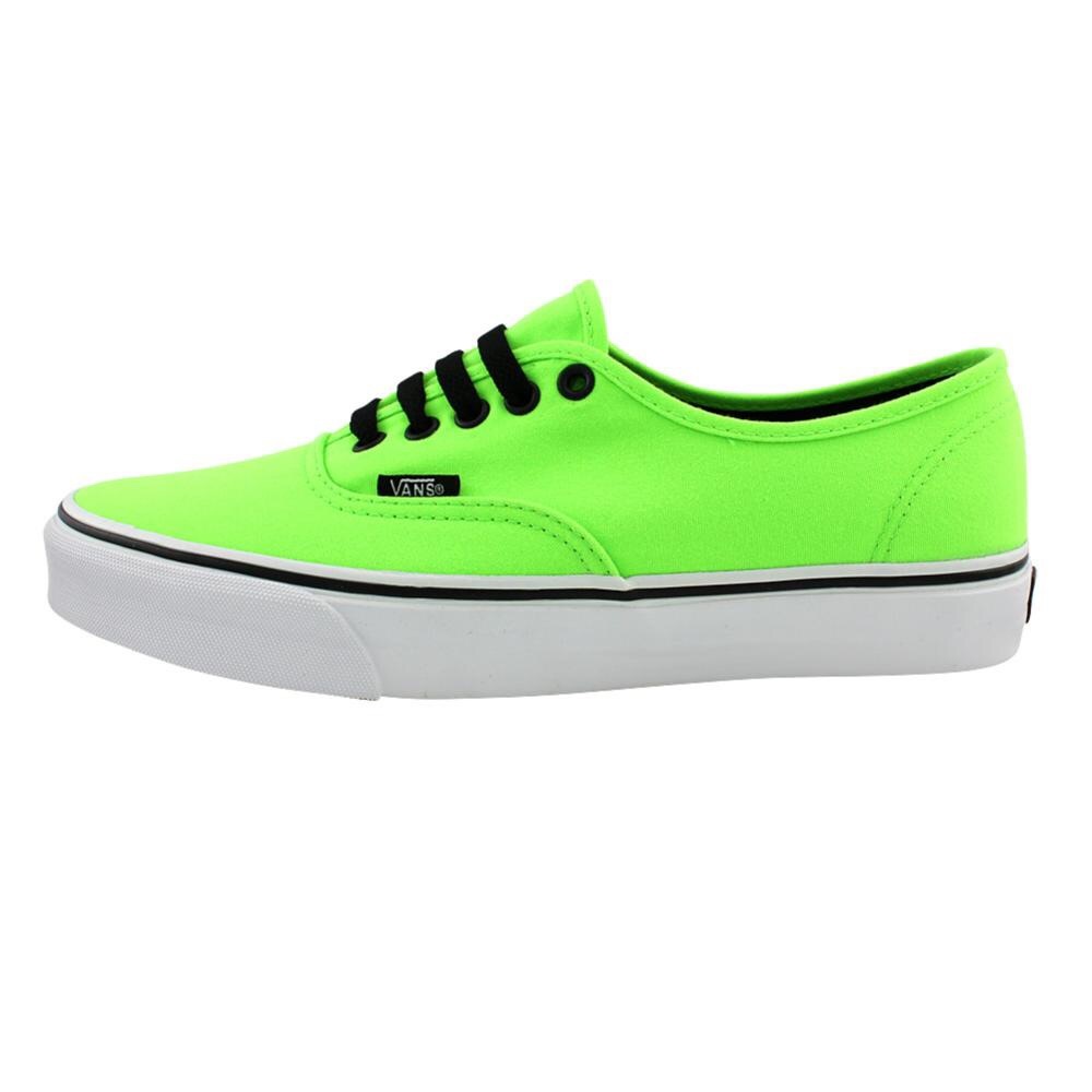 Neon green authentic Vans skater shoes (size 6)